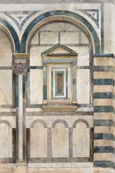 De Doopkapel, Florence: Studie van het bovenste deel van het rechter compartiment aan de zuidwestkant