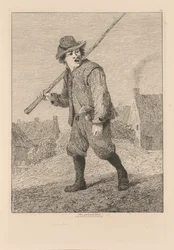 Liber Studiorum: Plaat 46, Schets naar Teniers, 1838