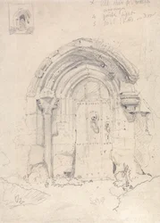 Portiek van de kerk van Stratton Saint Mary