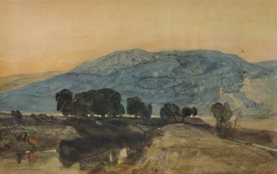 Rotsachtig landschap, zonsondergang, 1923