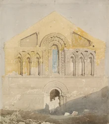 Westelijke Voorkant van Castle Rising Church, Norfolk