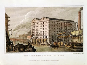 De Aire en Calder Navigatie, Leeds, Yorkshire, 1828