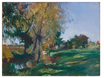 Op Broadway, ca.1885 (olieverf op doek)