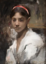 Hoofd van een Capri-meisje, 1878