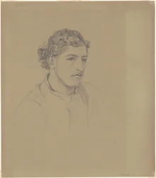 Man met Krullend Haar, 1872