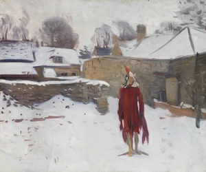 Mannetje in de Sneeuw