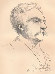 Portret-schets van M. Gabriel Faure, ca. 1889