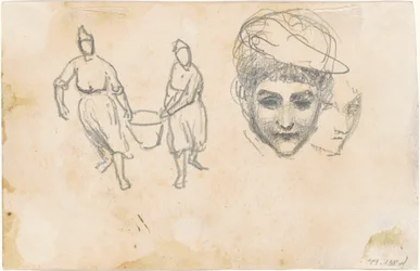 Studies van boeren [verso], 1870-1872