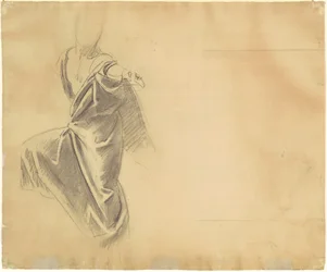 Studie van draperie [verso], 1920-1922