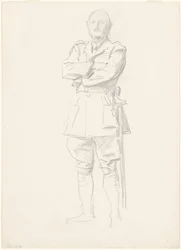 Studie van Generaal Louis Botha voor "Generaal Officieren van de Eerste Wereldoorlog"