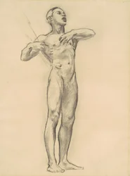 Studie van Orpheus voor Klassieke en Romantische Kunst, ca. 1921