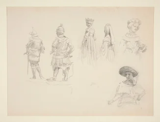 Studie van Zes Figuren