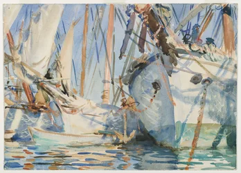 Witte schepen, ca. 1908
