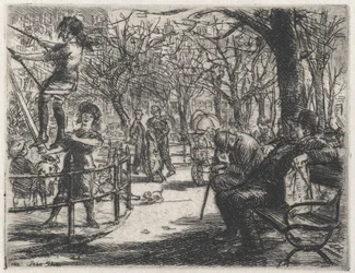 Schommelen op het Plein
