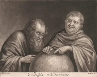Heraclitus en Democritus