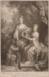 De dames Frances en Catherine Jones, dochters van de zeer eerbiedwaardige Richard Earl van Ranleagh