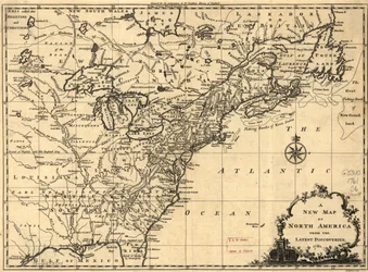 Een nieuwe kaart van Noord-Amerika op basis van de nieuwste ontdekkingen. LOC 75693504
