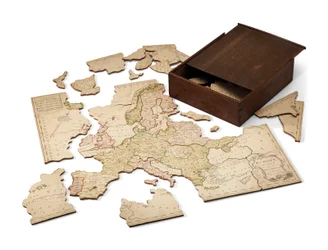 Europa verdeeld in zijn Koninkrijken, ca.1766