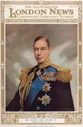 Portret van Koning George VI (1895-1952) uit 