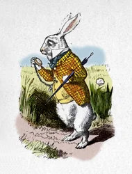 Het Witte Konijn met een horloge, 1889