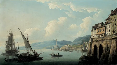 De Kust van Genua, met de Vuurtoren