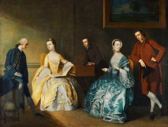 Een Groepsportret van de Familie Chambers