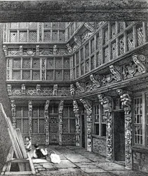 Een Prachtig Herenhuis dat onlangs stond in Hart Street, Crutched Friars, gepubliceerd in Smith