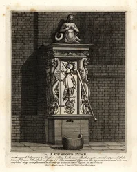 Een curieuze pomp op het erf van Leathersellers