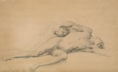 Studie voor De dood van generaal Montgomery in de aanval op Quebec, 31 december 1775
