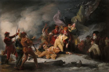 De dood van generaal Montgomery in de aanval op Quebec, 31 december 1775