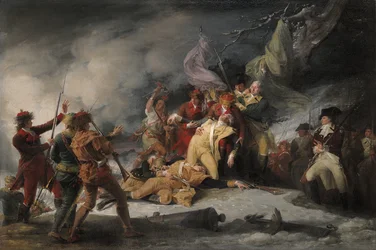 De Dood van Generaal Montgomery bij de Aanval op Quebec, 31 december 1775, 1786