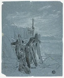 Stockade Bij Kust