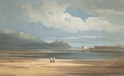 Harlech Castle over de Traeth Mawr, 1800-1842