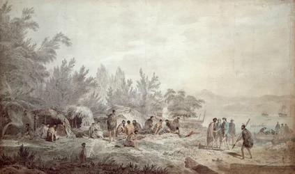 Kapitein Cook in Ship Cove, Queen Charlotte Sound