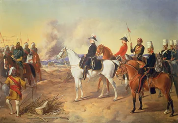 Generaal Gough, opperbevelhebber van het leger van de Sutlej