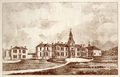Het Krankzinnigengesticht van Newcastle upon Tyne, Coxlodge, ca. 1829