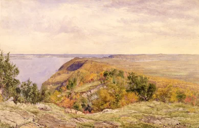 Uitzicht vanaf High Tor, Haverstraw, New York, 1866