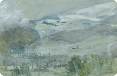 Zwitserse vallei landschap