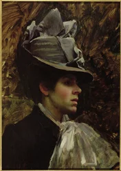 Portret van de vrouw van de kunstenaar