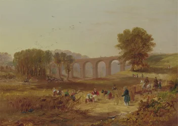 Corby Viaduct, de Newcastle en Carlisle Spoorweg