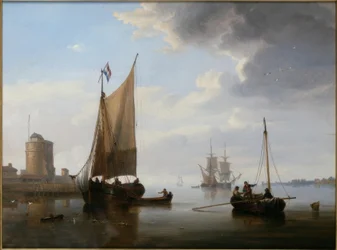 Vissers in kalme zee