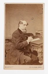 Carte-de-visite van Charles Dickens, door John & Charles Watkins