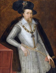 Portret van koning Jacobus I van Engeland (1566-1625)