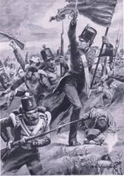 De opmars van de Lichte Divisie bij Alma, 20 september 1854, illustratie uit 