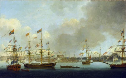 De lancering van HMS 