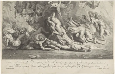 Val van de verdoemden (onderste plaat)