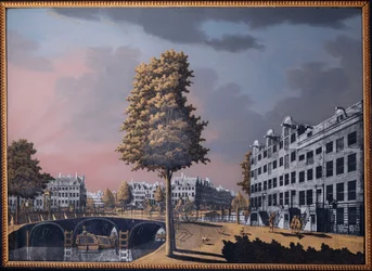 Een Uitzicht op de Herengracht met Uitzicht op Binnenamstel en de Nieuwe Herengracht, Amsterdam, 1776