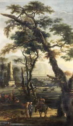Landschap met bedelaars