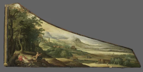 Schilderij op klavecimbeldeksel met Bacchus en Cybele, ca. 1590 (olieverf op paneel)