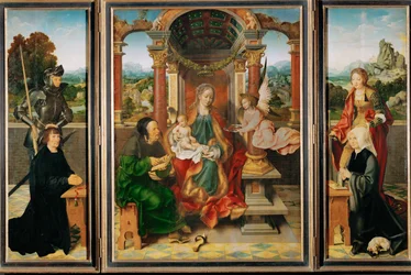Altaar (schilderij op eikenhout)